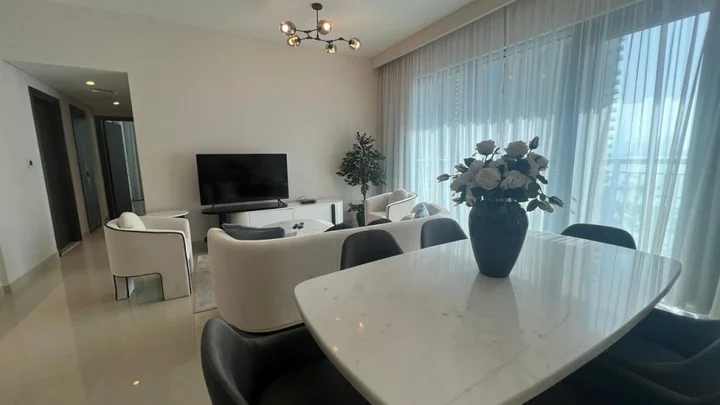 Дубай: Apartments Wonderful 2BR With Balcony Dubai creek Harbour