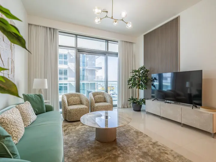 Дубай: Apartments Exceptional 2BR in Beach Vista Palm Jumeirah