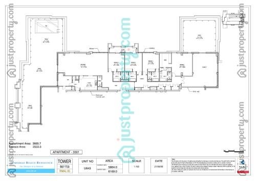 Дубай: Dubai 5* Penthouse front sea 6 Bdr. private pool!