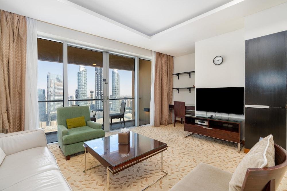 Дубай: Апартаменты SuperHost - Gorgeous High-Rise Apt with Panoramic City Views | Address Dubai Mall