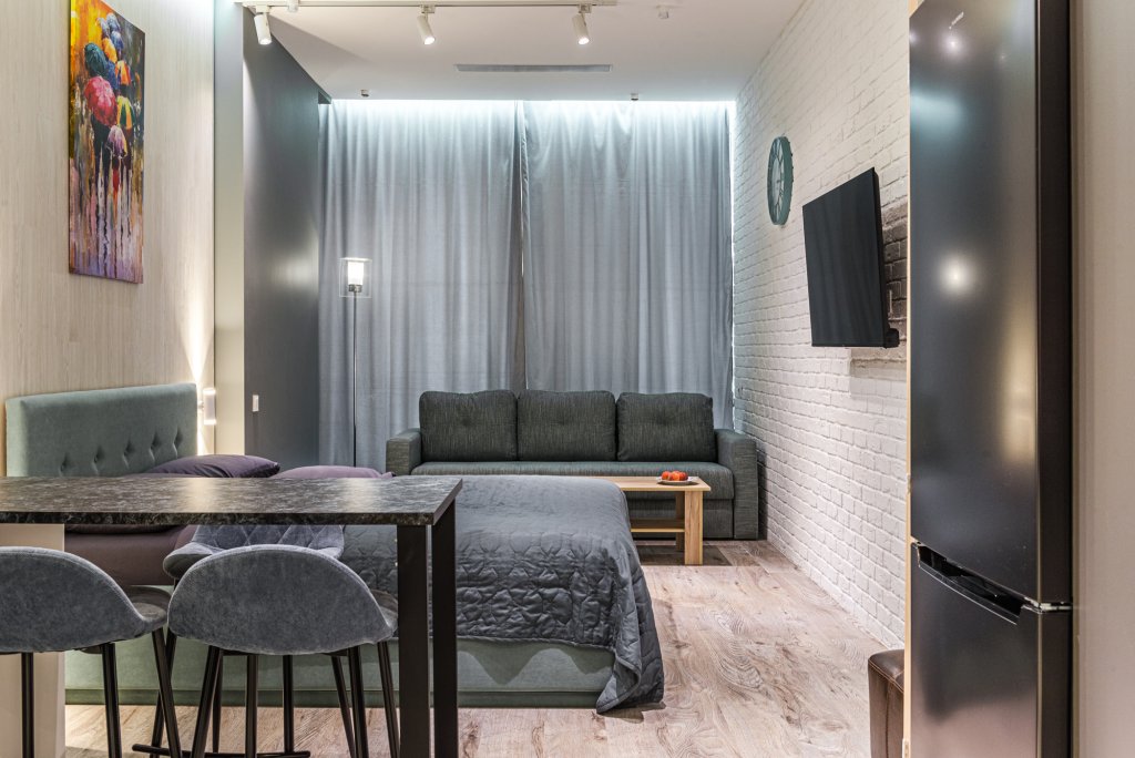 Karaul'noye: Апартаменты Flat Inn рядом с метро Маяковская на 2-ой Брестской улице