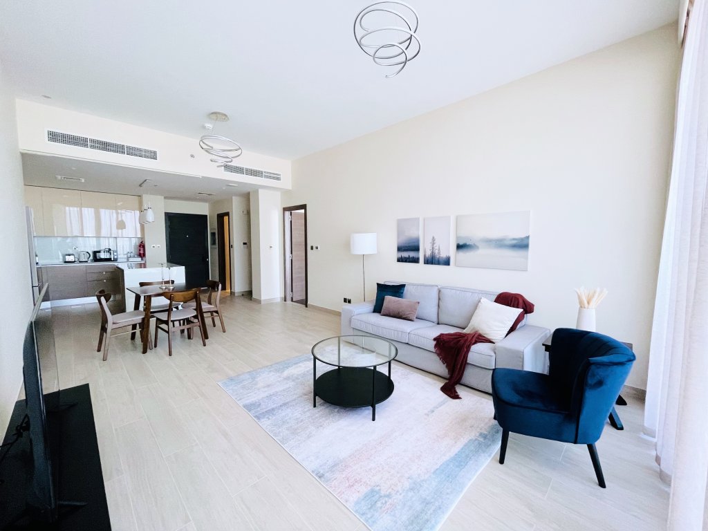 Дубай: Elite LUX Holiday Homes - 1BR Getaway Luxe Pool, Gym, Games Room Arjan, Dubai