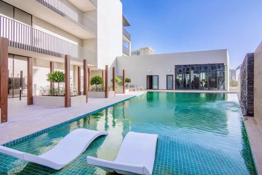 Дубай: Elite LUX Holiday Homes - 1BR Getaway Luxe Pool, Gym, Games Room Arjan, Dubai