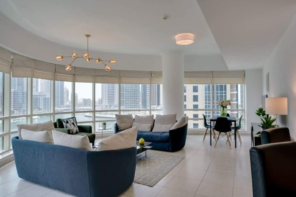 Дубай: Airy Apartment With The Best View Of Marina