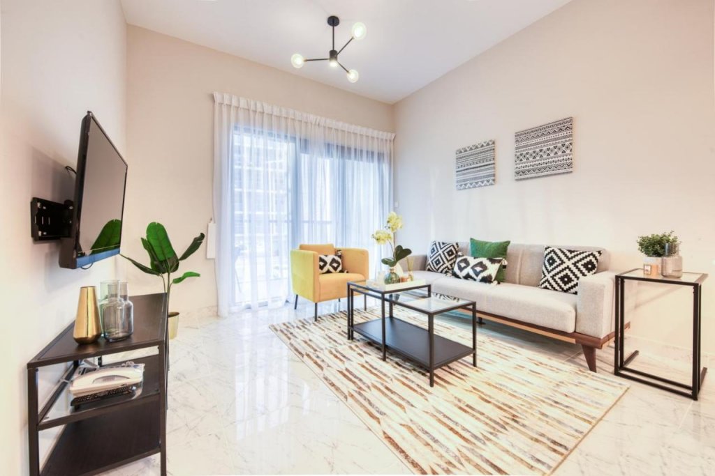 Дубай: Апартаменты Elite LUX Holiday Homes - Stylish 1 BR + Pool & World Class Gym in Dubai South