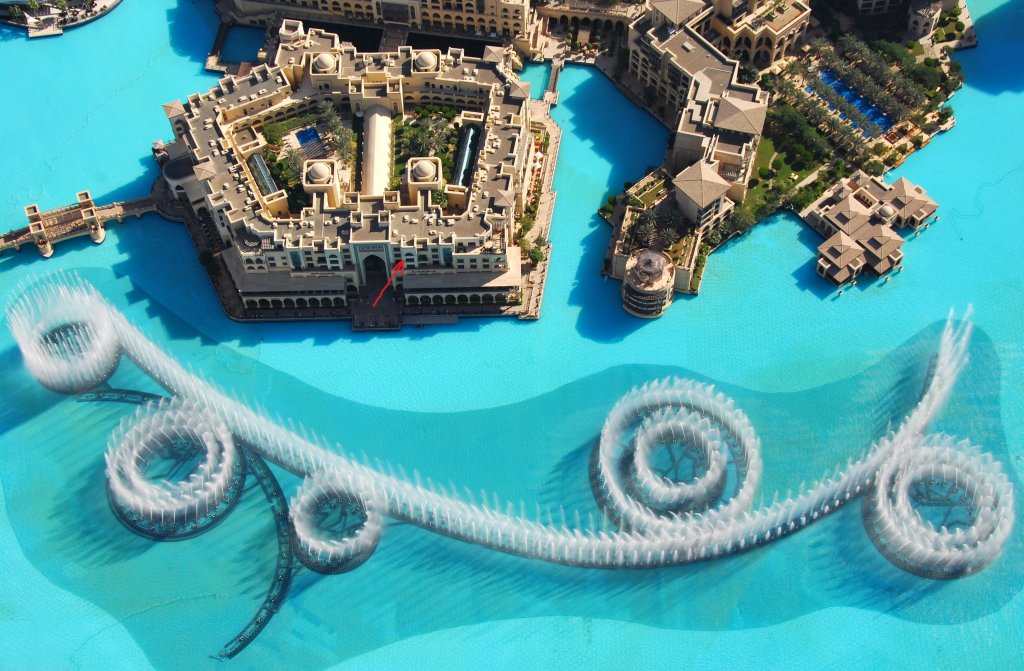 Дубай: Апартаменты PalmBay 1BR full Burj Khalifa & Fountain View