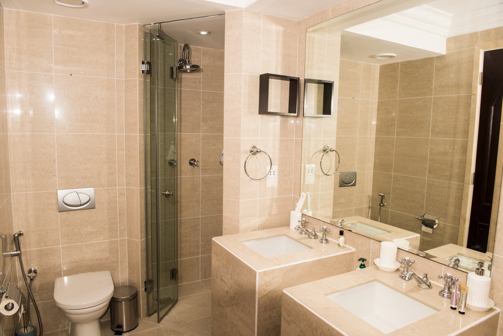 Дубай: Апартаменты PalmBay 1BR full Burj Khalifa & Fountain View
