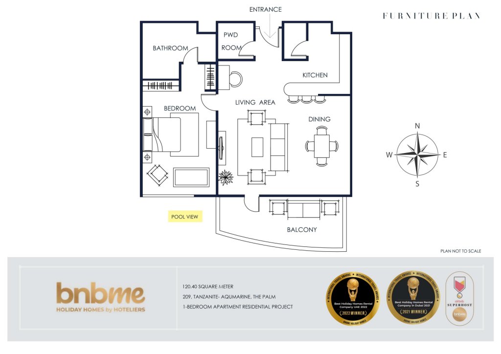 Дубай: Апартаменты bnbmehomes | Pvt Beach, Infinity Pool @ Andaaz-204
