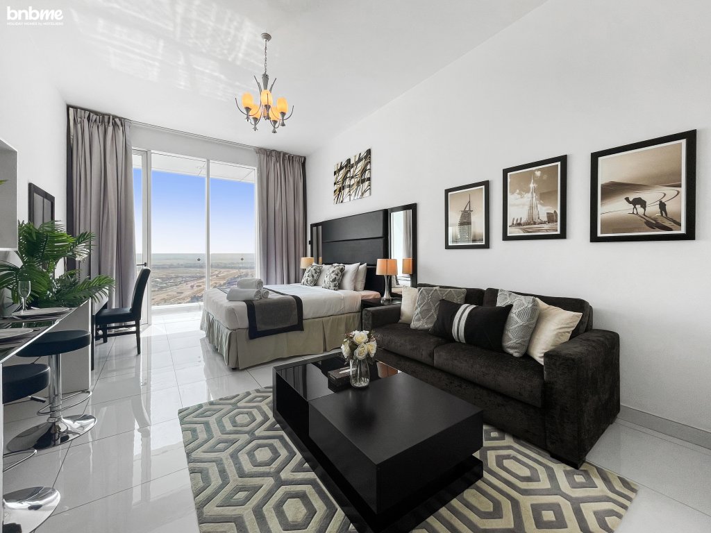 Дубай: Апартаменты bnbmehomes | Elegant Studio | Golf Course View-1916