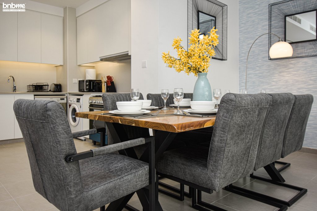 Дубай: Апартаменты bnbmehomes | Elegant 3 BR | Dubai South-G04