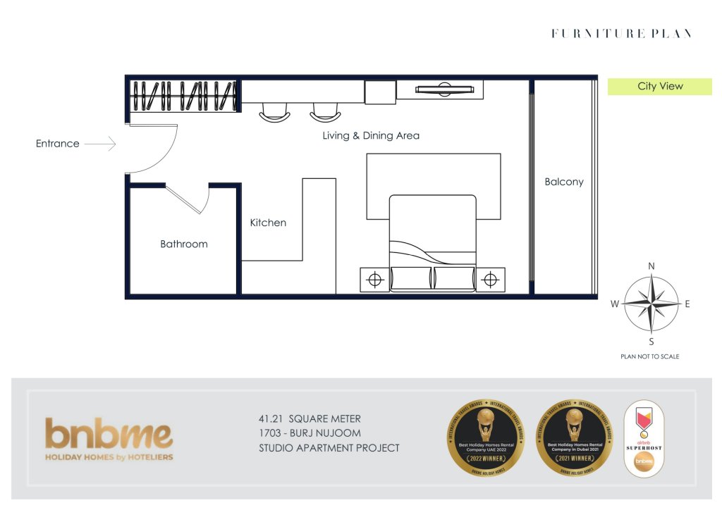 Дубай: Апартаменты bnbmehomes | Spacious Studio in Downtown nr Burj-1703