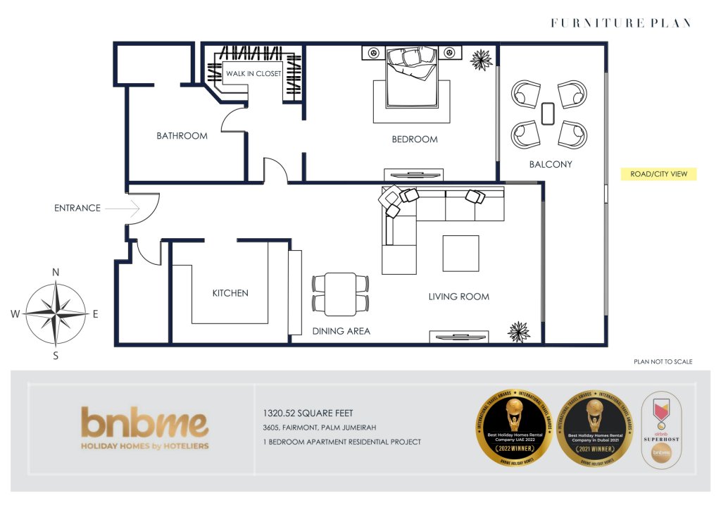 Дубай: Апартаменты bnbmehomes |Beach&Pool | Fairmont Residences-3605