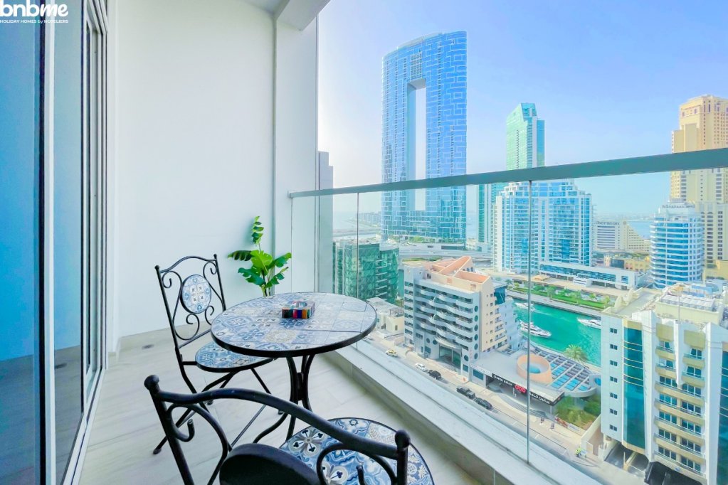 Дубай: Апартаменты bnbmehomes | Beautiful lake view studio nr Marina-1504