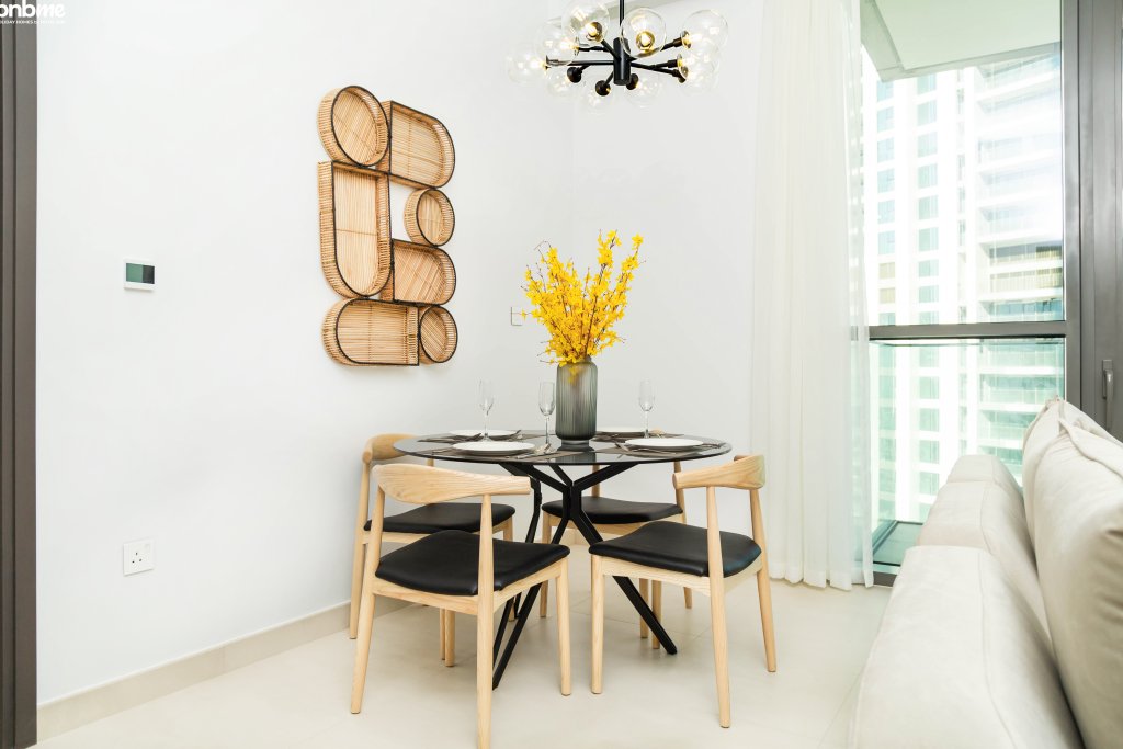 Дубай: Апартаменты bnbmehomes | BurjK and Fountains light up view-3109