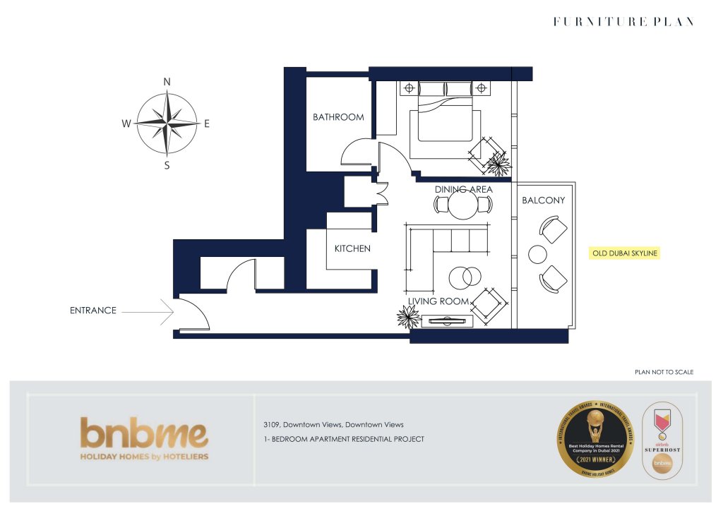 Дубай: Апартаменты bnbmehomes | BurjK and Fountains light up view-3109