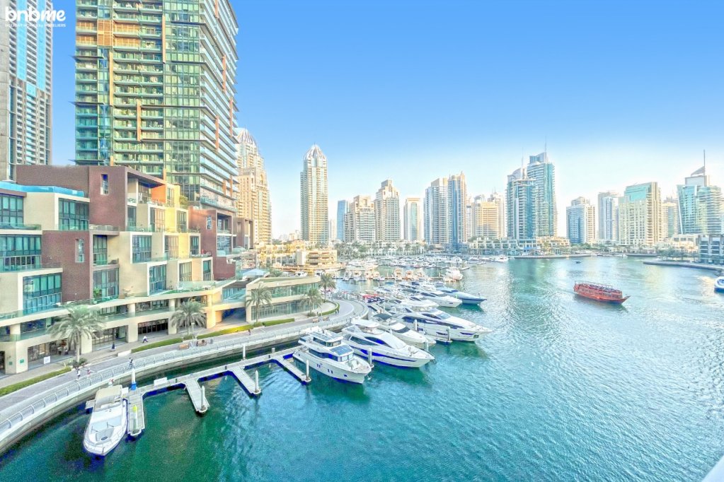 Дубай: Апартаменты Charming 2BR in Marina with Sea View by bnbme-1901
