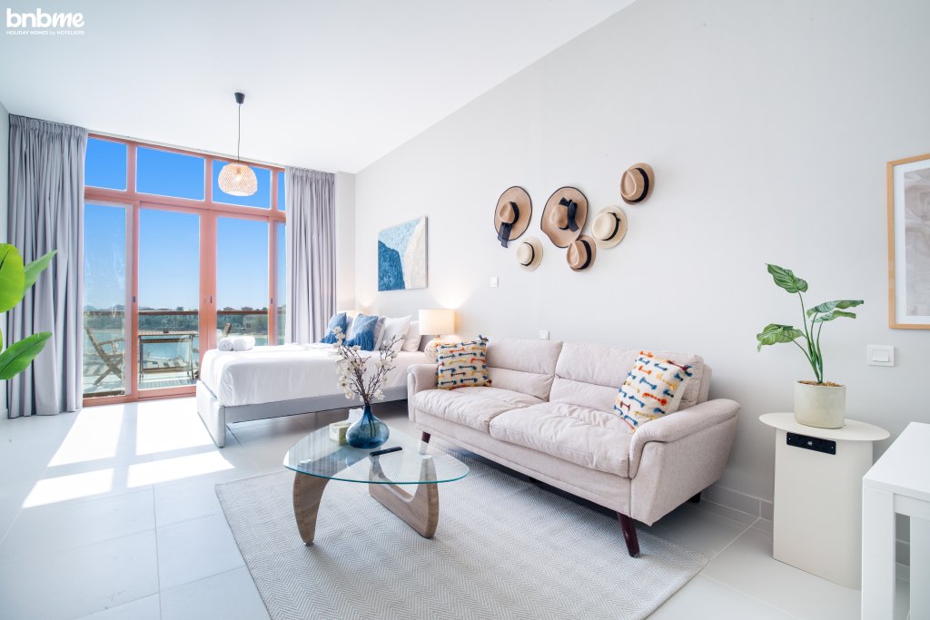 Дубай: Апартаменты bnbmehomes | Studio in Palm near Mall | Sea View-205