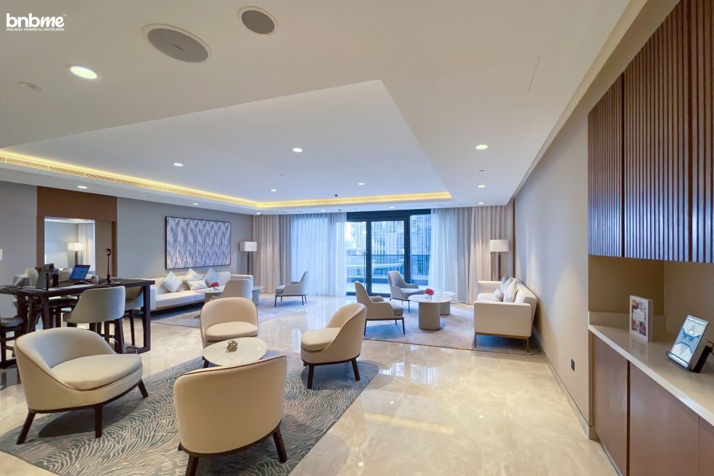 Дубай: Апартаменты bnbmehomes | Urban Oasis | 1 BR Apt in Act Two- 1304