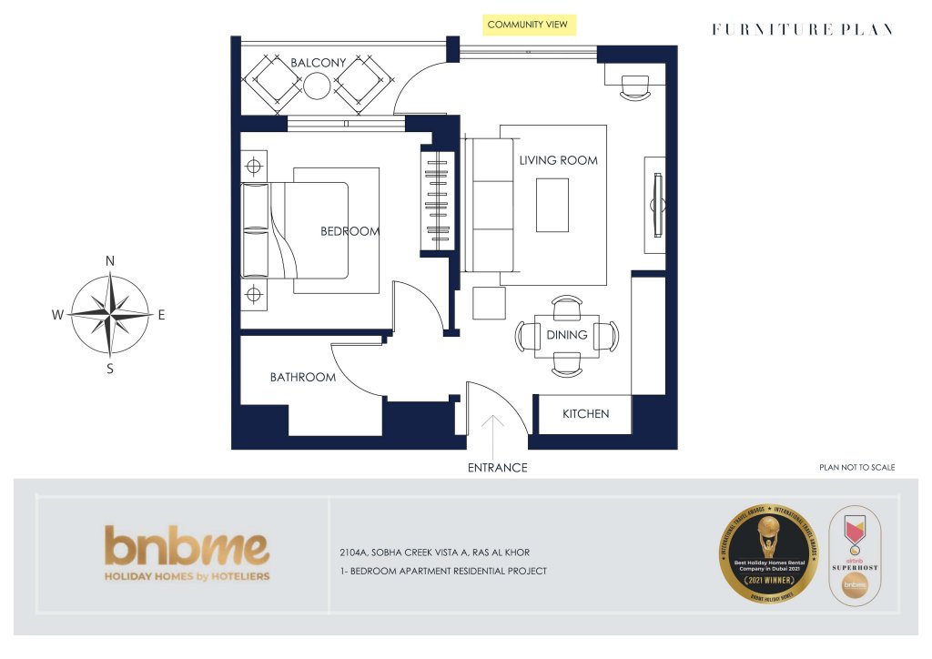 Дубай: Апартаменты bnbmehomes | Perfect 1 BR for Corporate Stays-2104