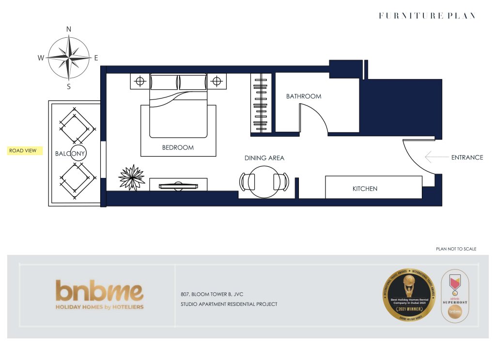 Дубай: Апартаменты bnbmehomes | Great Value | Works Space | JVC-807