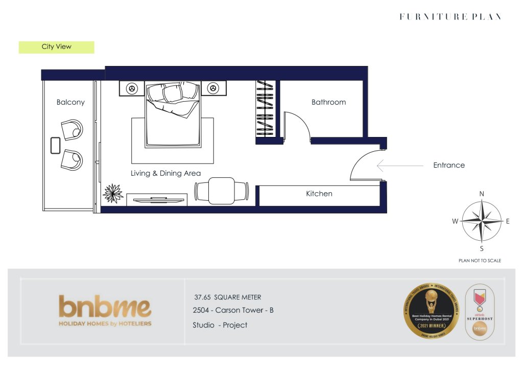 Дубай: Апартаменты bnbmehomes | Damac Hills Studio w/ City View-2504