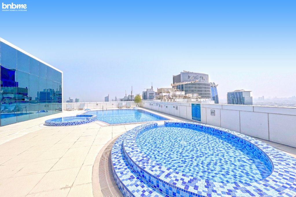 Дубай: Апартаменты bnbmehomes | Live & Work 'w' Style in 1B Apt-3007