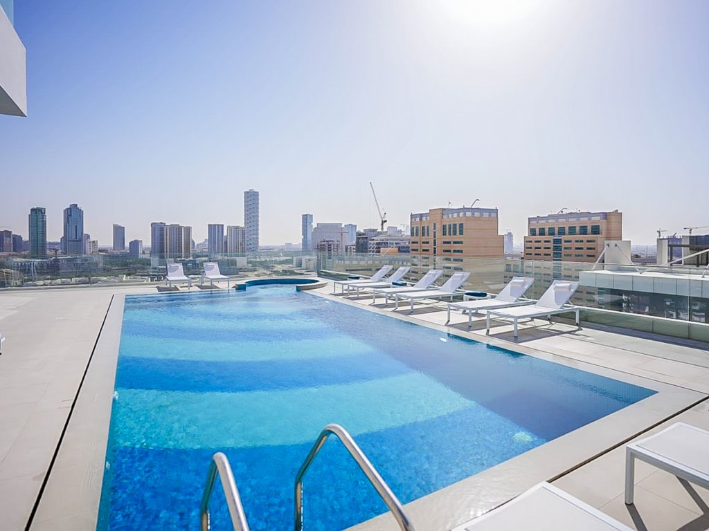 Дубай: Апартаменты Modern 1BR Dubai Skyline View JVC