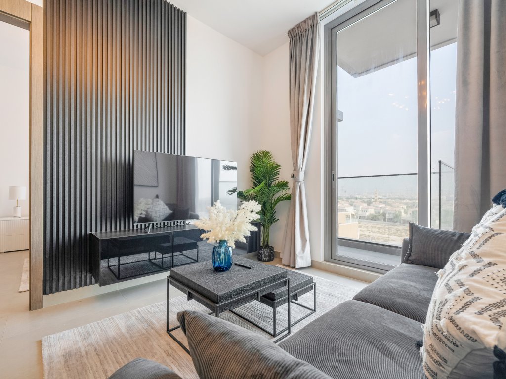 Дубай: Апартаменты Modern 1BR Dubai Skyline View JVC
