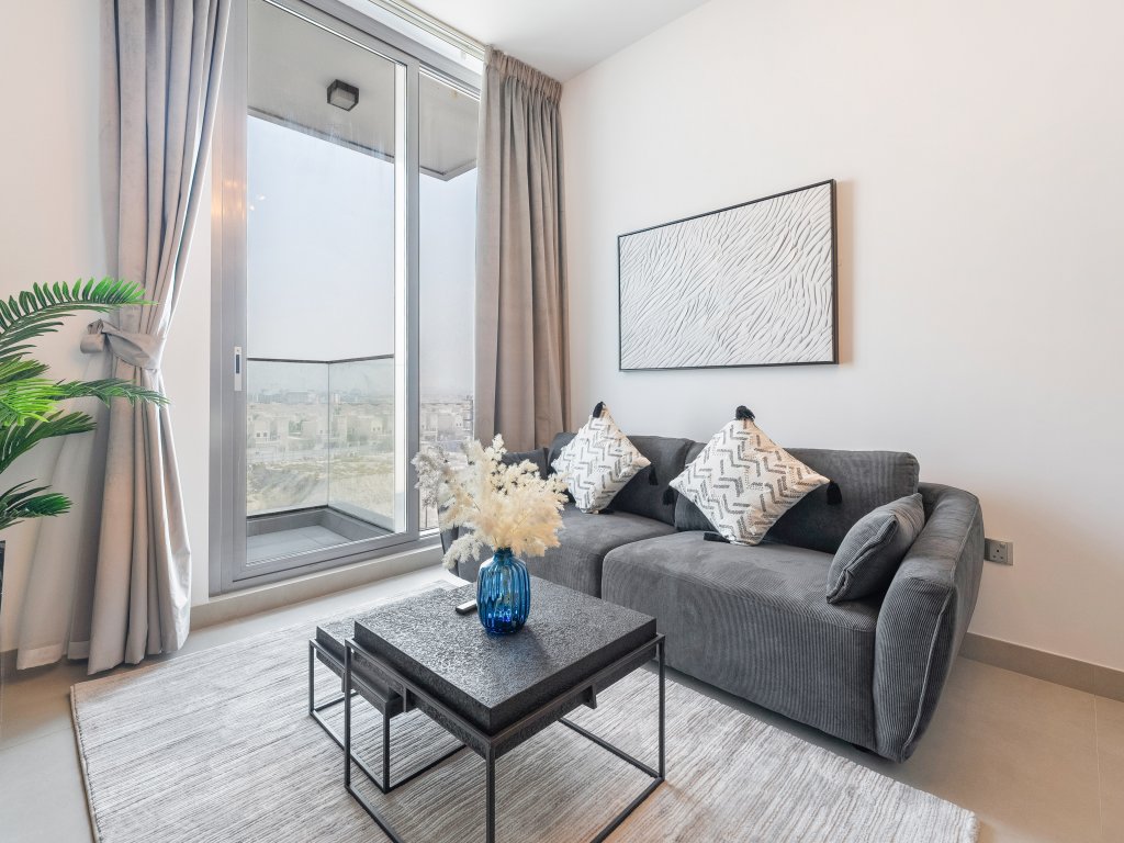 Дубай: Апартаменты Modern 1BR Dubai Skyline View JVC
