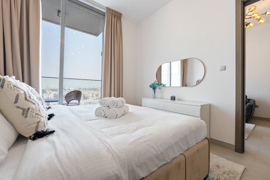 Дубай: Апартаменты Modern 1BR Dubai Skyline View JVC