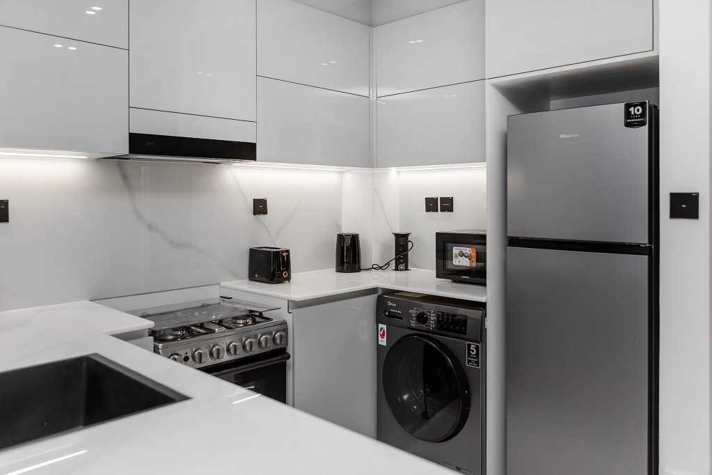 Дубай: Апартаменты Stylish 1BR with view on Burj Khalifa
