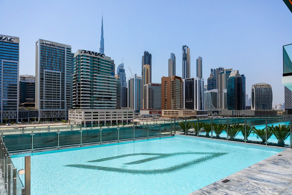 Дубай: Апартаменты Stylish 1BR with view on Burj Khalifa
