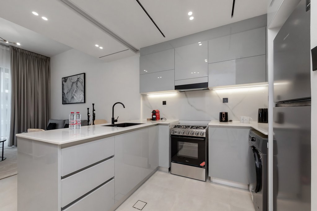 Дубай: Апартаменты Stylish 1BR with view on Burj Khalifa