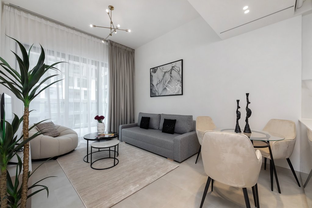 Дубай: Апартаменты Stylish 1BR with view on Burj Khalifa