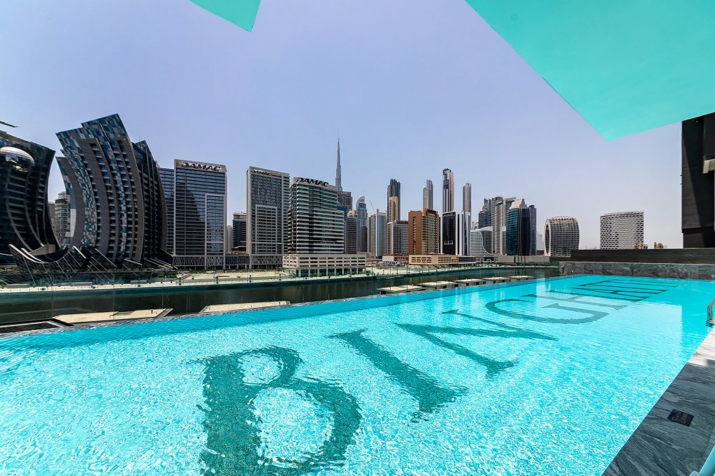 Дубай: Апартаменты Stylish 1BR with view on Burj Khalifa