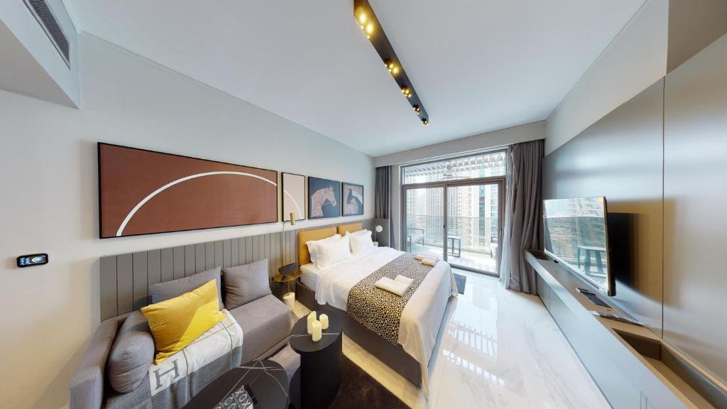 Дубай: Hometown Apartments - Studio in Business Bay with luxury facilities