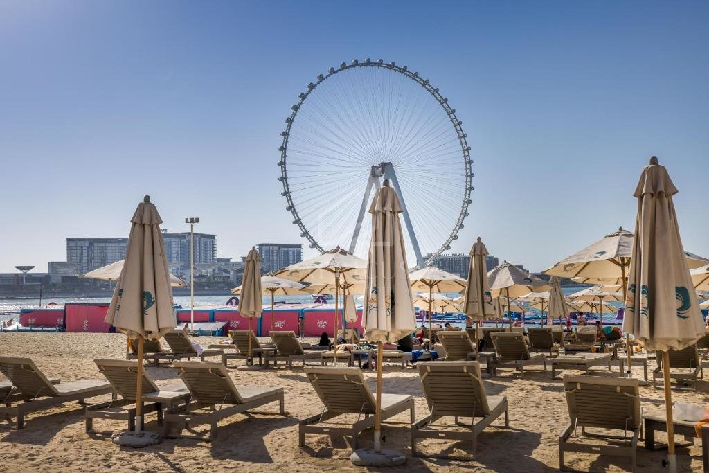 Дубай: Sea View 1BD apartment in front of The Beach JBR
