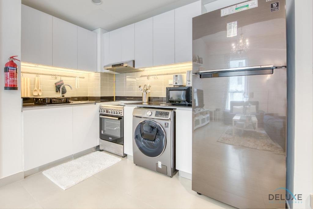 Дубай: Innovative 1 BR Apartment at Pulse Residence Dubai South by Deluxe Holiday Homes