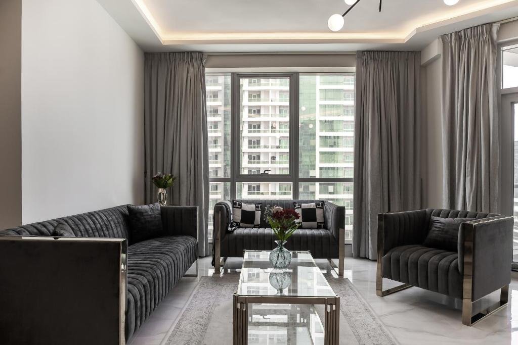 Дубай: HiGuests - Luxury Apartment, 10-min Walk to Dubai Harbor