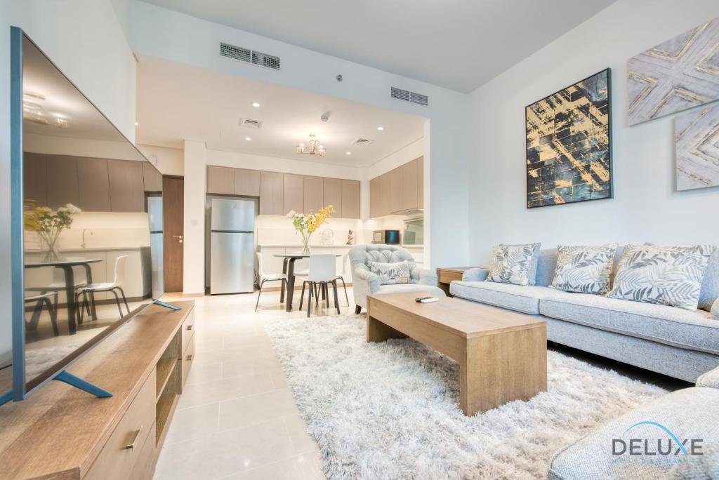 Дубай: Welcoming 2-bedroom Apartment at Park Heights, Dubai Hills by Deluxe Holiday Homes
