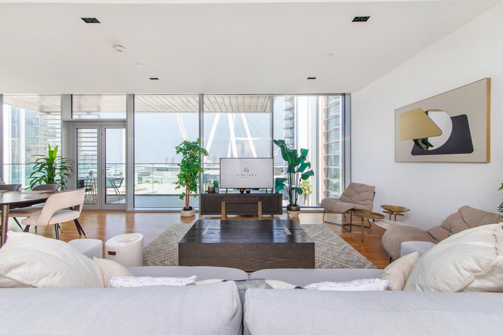Дубай: Апартаменты Luxury 3-bedroom on Bluewaters Island