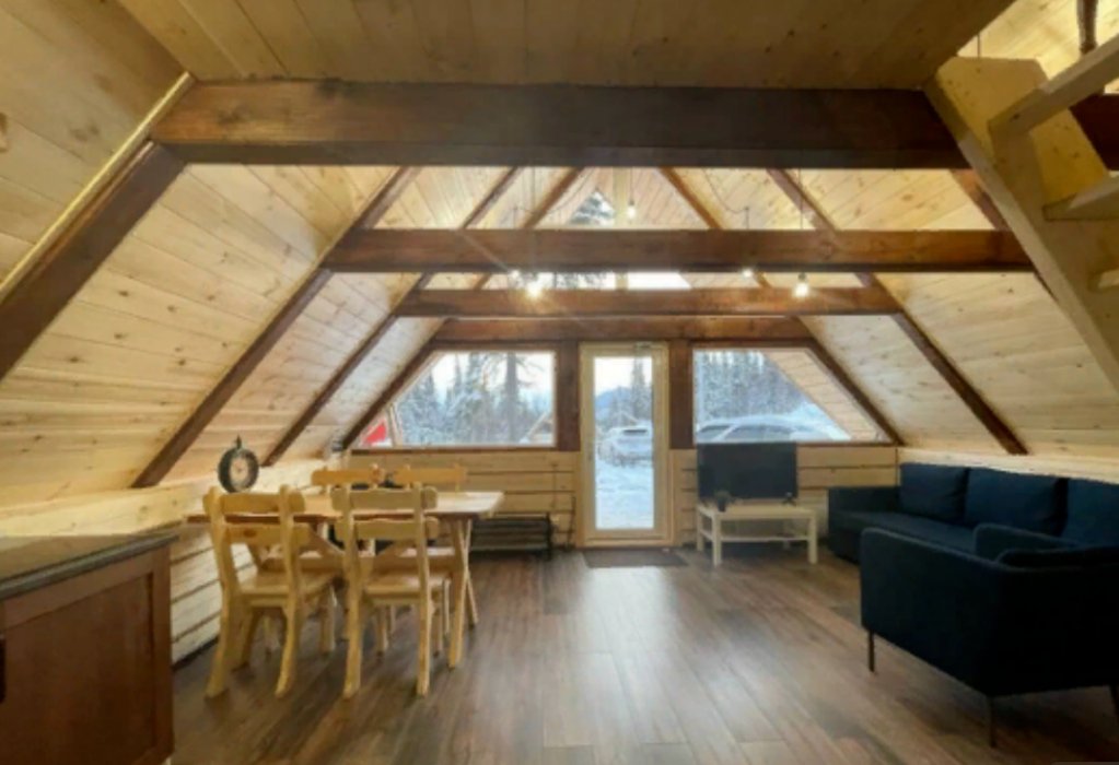 Шерегеш: Шале Sashagesh, A-Frame в Шерегеше, ул. Рябиновая 53