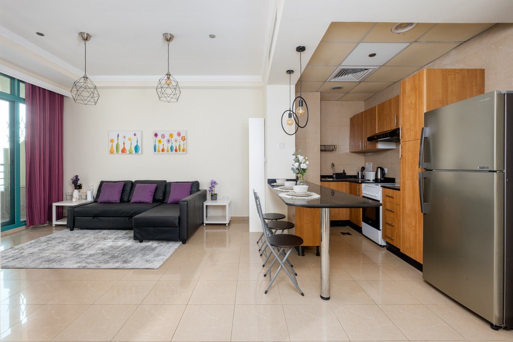 Дубай: Апартаменты Welcome Home in Marina Crown 1 Спальня с Балконом