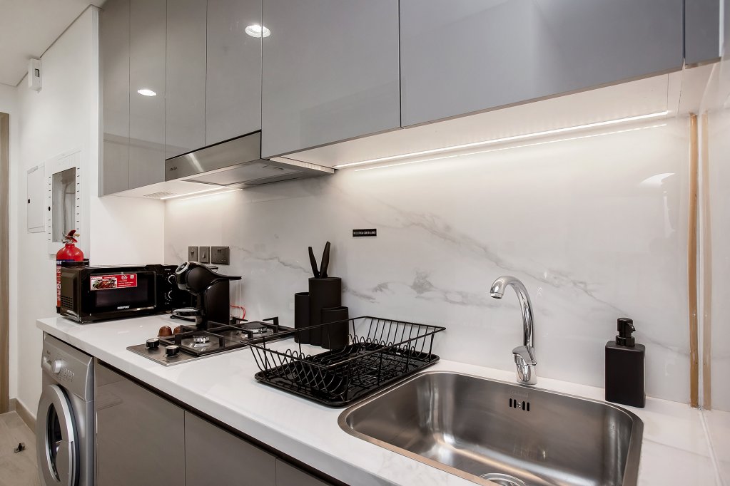 Дубай: Апартаменты Modern studio in Azizi Riviera
