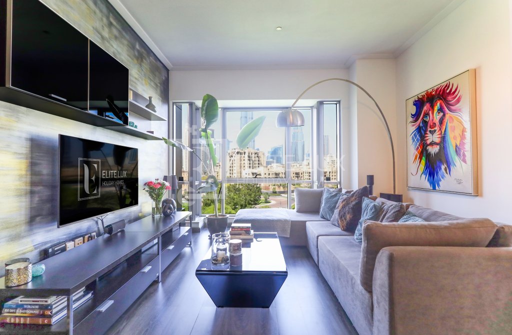 Дубай: Апартаменты Elite LUX Holiday Homes - Luxe 2BR Stunning Burj Khalifa View Downtown Dubai