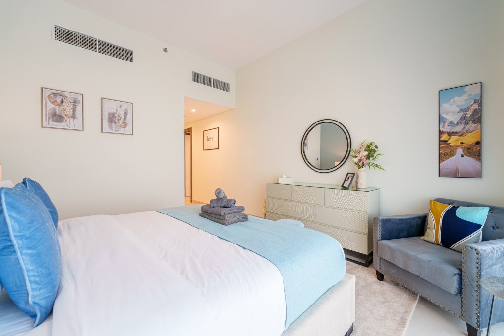 Дубай: Апартаменты Marco Polo, Cozy 2BR with Splendid Dubai Frame & Skyline View
