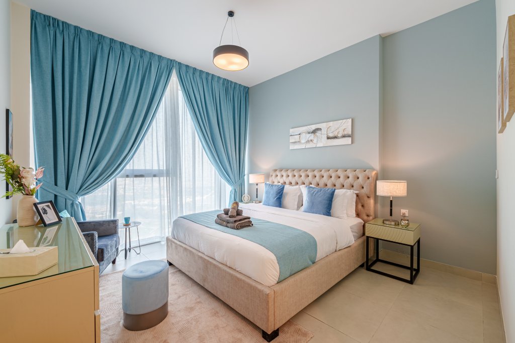Дубай: Апартаменты Marco Polo, Cozy 2BR with Splendid Dubai Frame & Skyline View