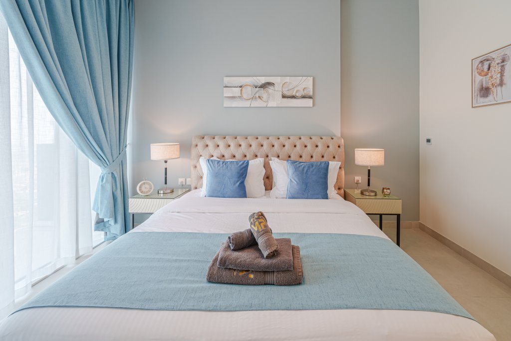 Дубай: Апартаменты Marco Polo, Cozy 2BR with Splendid Dubai Frame & Skyline View