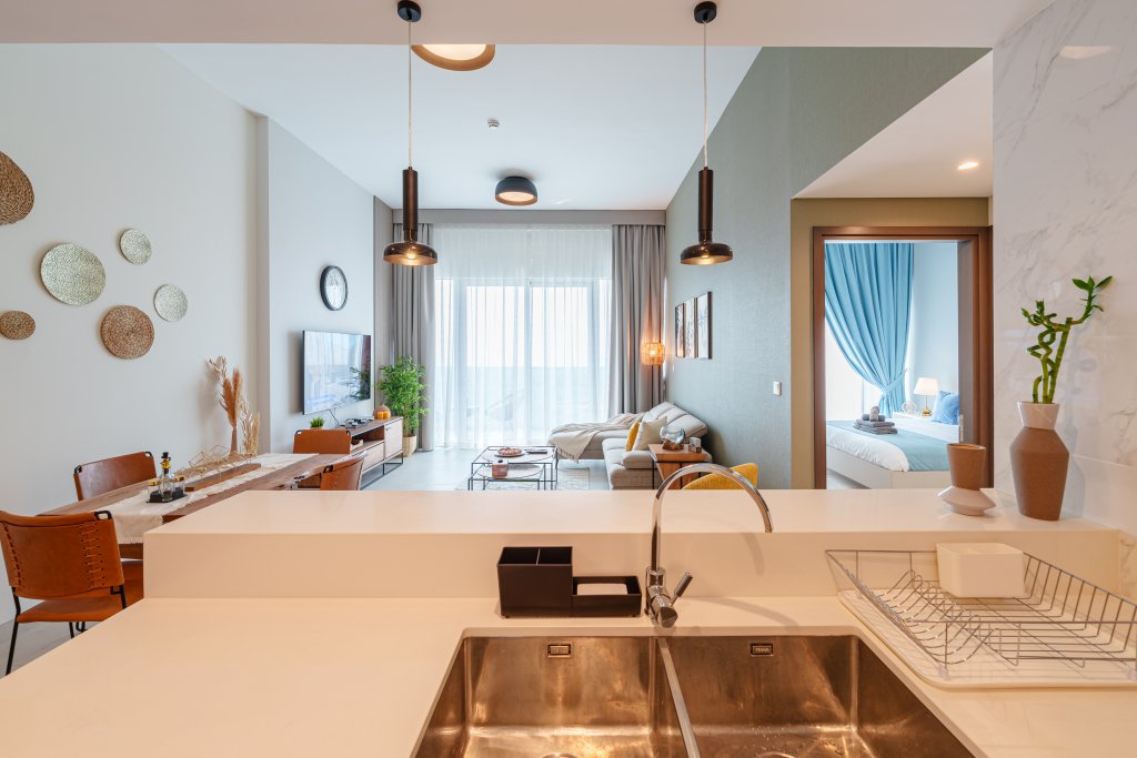 Дубай: Апартаменты Marco Polo, Furnished 1BR with Skyline Views near Zabeel Park