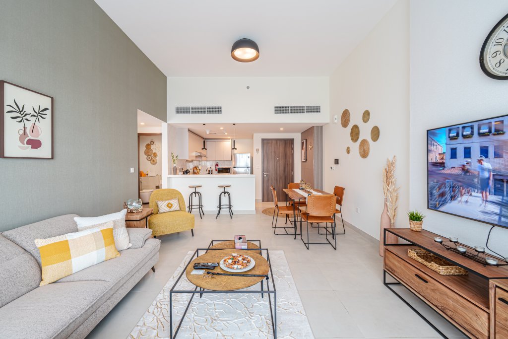 Дубай: Апартаменты Marco Polo, Furnished 1BR with Skyline Views near Zabeel Park